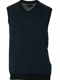 Club Room Houndstooth Knit Sweater Vest