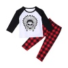FEITONG 1Set Infant Toddler Baby Boy's Long Sleeve Print T-shirt Tops+ Pants (24 Months)