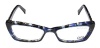 Ogi 3109 Womens/Ladies Optical Gorgeous Cat Eye Full-rim Eyeglasses/Eyeglass Frame (51-16-140, Blue / Multicolor)