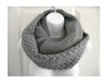 Easy-W_long Shawl circle (US Seller) Grey_Neck warmer scarf Infinity scarf