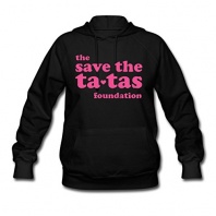 Women Save the Ta-tas Adult Hooded Sweatshirt