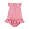 Ralph Lauren Baby Girls Pin Dot Cotton Dress & Bloomer Set (3 Months, Garden Rose Multi)