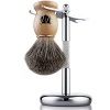 Miusco 100% Pure Badger Hair Shaving Brush and Luxury Stand Shaving Set