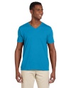 Gildan Softstyle Preshrunk V-Neck T-Shirt, Sapphire, X-Large
