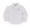 Ralph Lauren Baby Girls' Ruffled Oxford Shirt Size 3M White