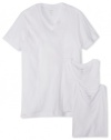 2(x)ist Men's 3 Pack V-Neck T-Shirt, White, Large