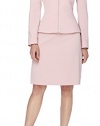 Tahari by Arthur S. Levine Women's Pebble Crepe Peplum Skirt Suit, Palm Pink