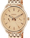 Fossil Women's ES3713 Tailor Multifunction Rose Gold-Tone Stainless Steel Watch