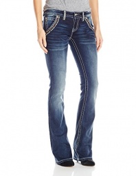 Miss Me Women's Trouser Front Pocket Boot Cut Jean