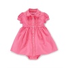 Ralph Lauren Polo Baby Girls Neon Pink Oxford Dress Set