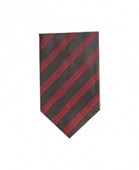 Alfani RED Bling Stripe Skinny Tie