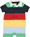Ralph Lauren Cotton Jersey Rugby Multicolored Shortall for Baby Boys, 3 Months