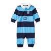 Ralph Lauren Baby Boys COTTON JERSEY RUGBY COVERALL, 6 months, RIVIERA BLUE MULTI