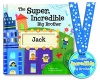 Super, Incredible Big Brother Personalized Book & Medal
