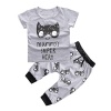 1Set Newborn Baby Boys Girls Outfit Printed T-shirt Tops+Pants Clothes (12-24 Months)
