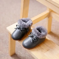 5.1Infant Shoes Girls Boots Toddler Baby Shoes Wool Cotton Soft Bottom Shoes Winter Warm Snow Boot Sole Prewalker Crib Shoes Infant First Walkers,Suitable for 12-18 Months Baby Girl Boy