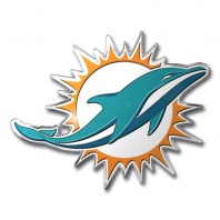 NFL Miami Dolphins Die Cut Color Automobile Emblem