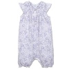 Feather Baby Girls Clothes Pima Cotton Angel Sleeve One-Piece Shortie Sunsuit Bubble Baby Romper