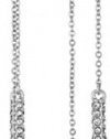 Vince Camuto Pave Stick Double Front Back Drop Earrings
