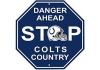 NFL Indianapolis Colts Stop Sign
